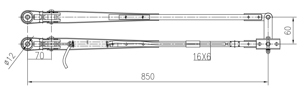 GBSG85 850mm双杆刮臂