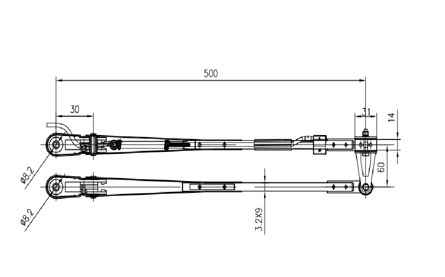 GBSG40b1 小型双杆刮臂