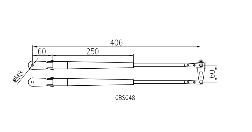 GBSG49 小型双杆刮臂